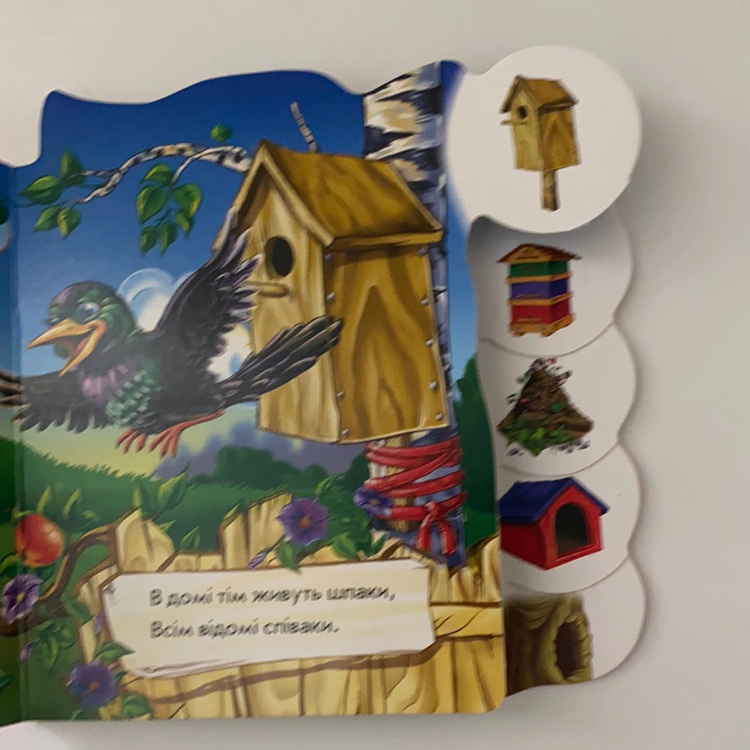 Вчимося разом. Хто де живе? Ірина Сонечко / Ukrainian board books
