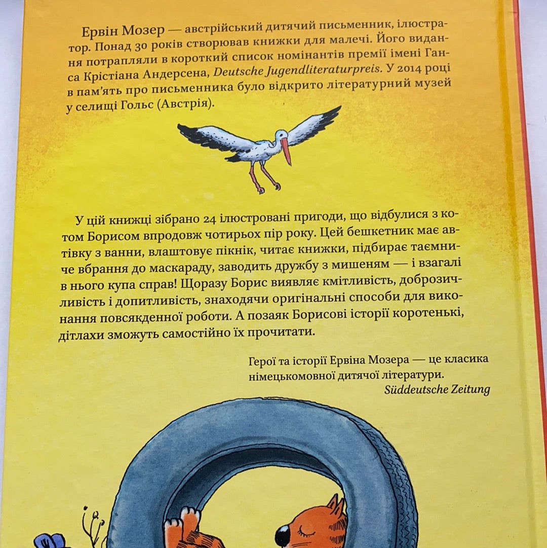 Пригоди кота Бориса. Ервін Мозер (книжка для першого читання) / Ukrainian book for kids. Книги Ервіна Мозера