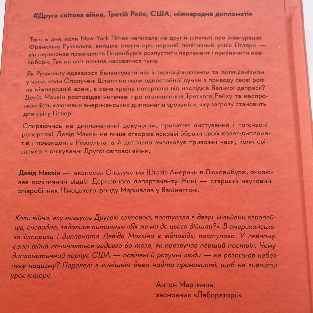І сталася тьма. Рузвельт, Гітлер і західна дипломатія напередодні війни. Девід Маккін / Книги зі світової історії українською в США