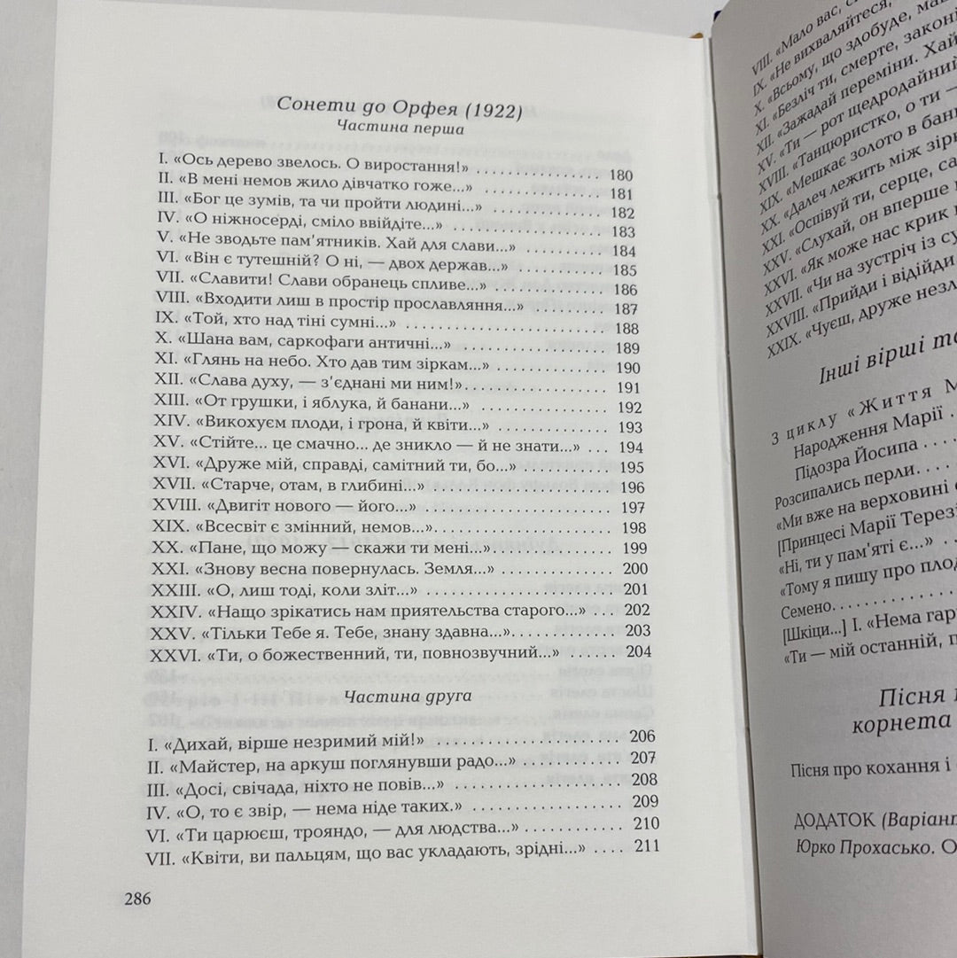 Вибрані вірші. Райнер Марія Рільке / Подарункові книги українською