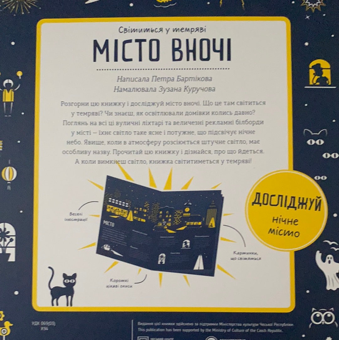 Місто вночі. Книжка, що осяє твою кімнату (світиться у темряві)