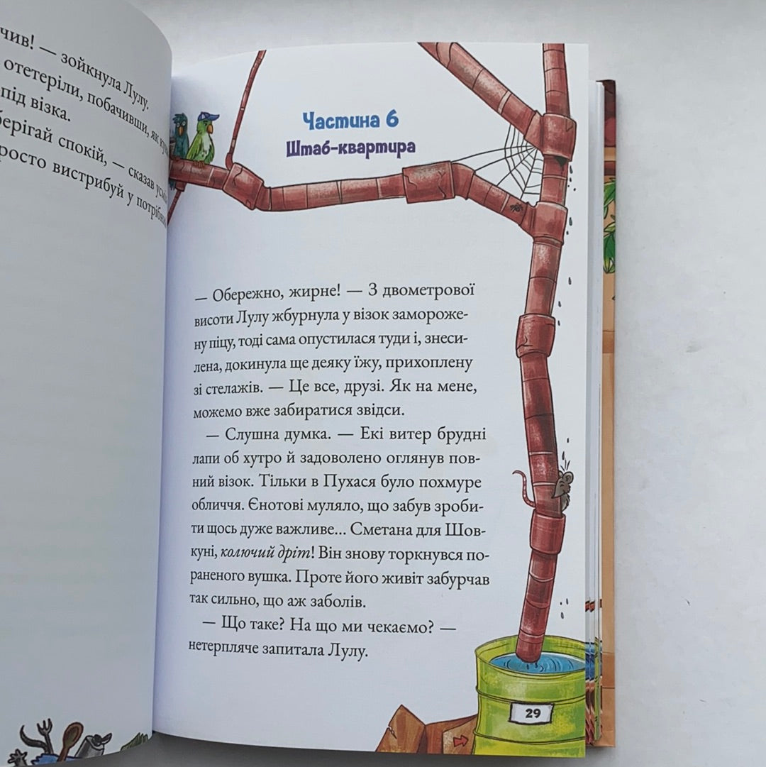 Зграя з даху. Ангеліка Ністрат, Андреас Гюгінг / Пригодницька література для дітей. Ukrainian books about animals