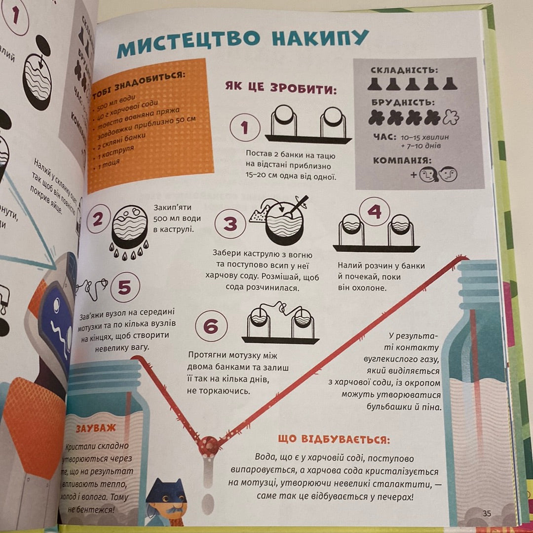 Хімія огидних речей. Експериментуймо! Маттіа Крівелліні / Книги про досліди та науку для дітей