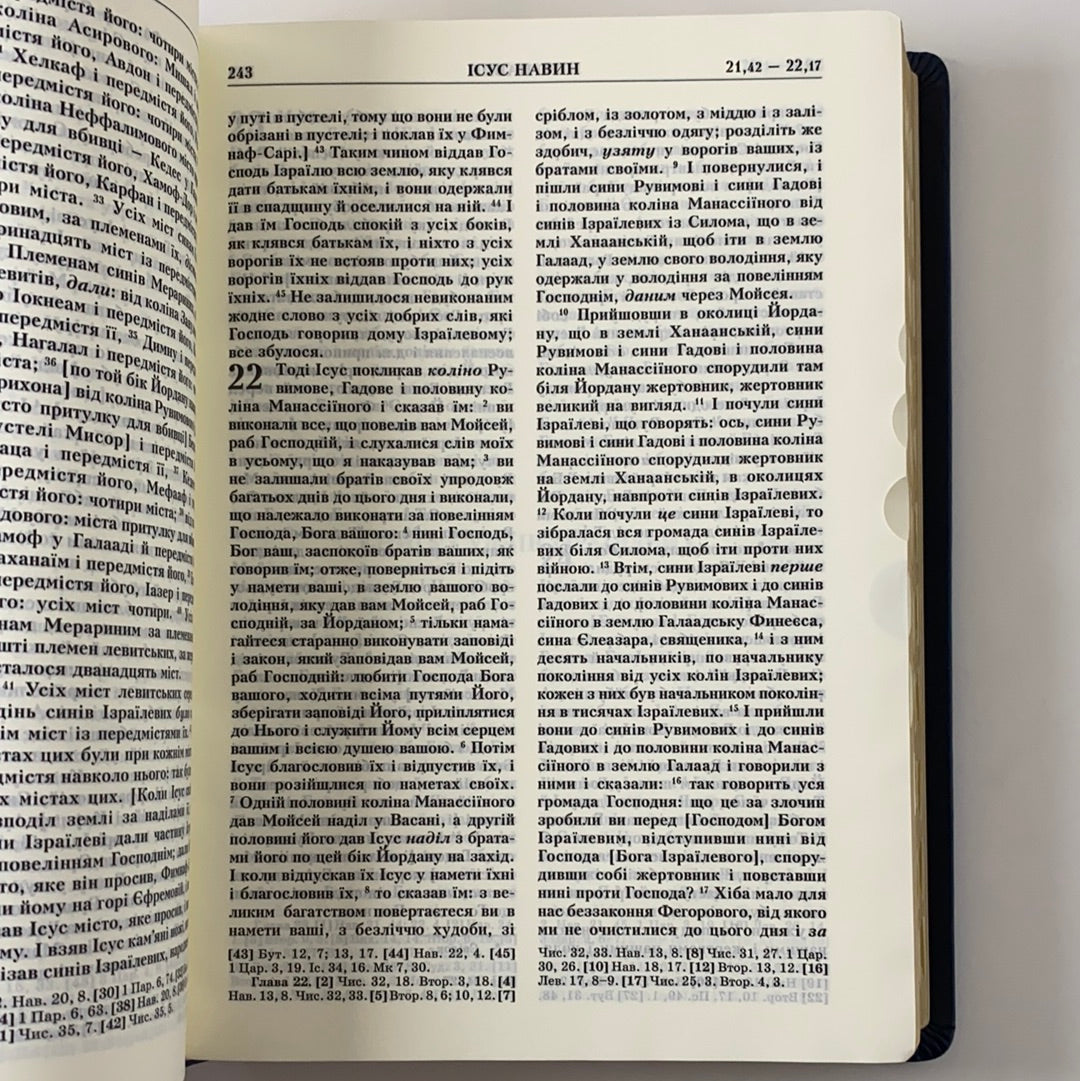 Біблія (синя, велика). Книги Священного Писання / Gift Ukrainian Bibles