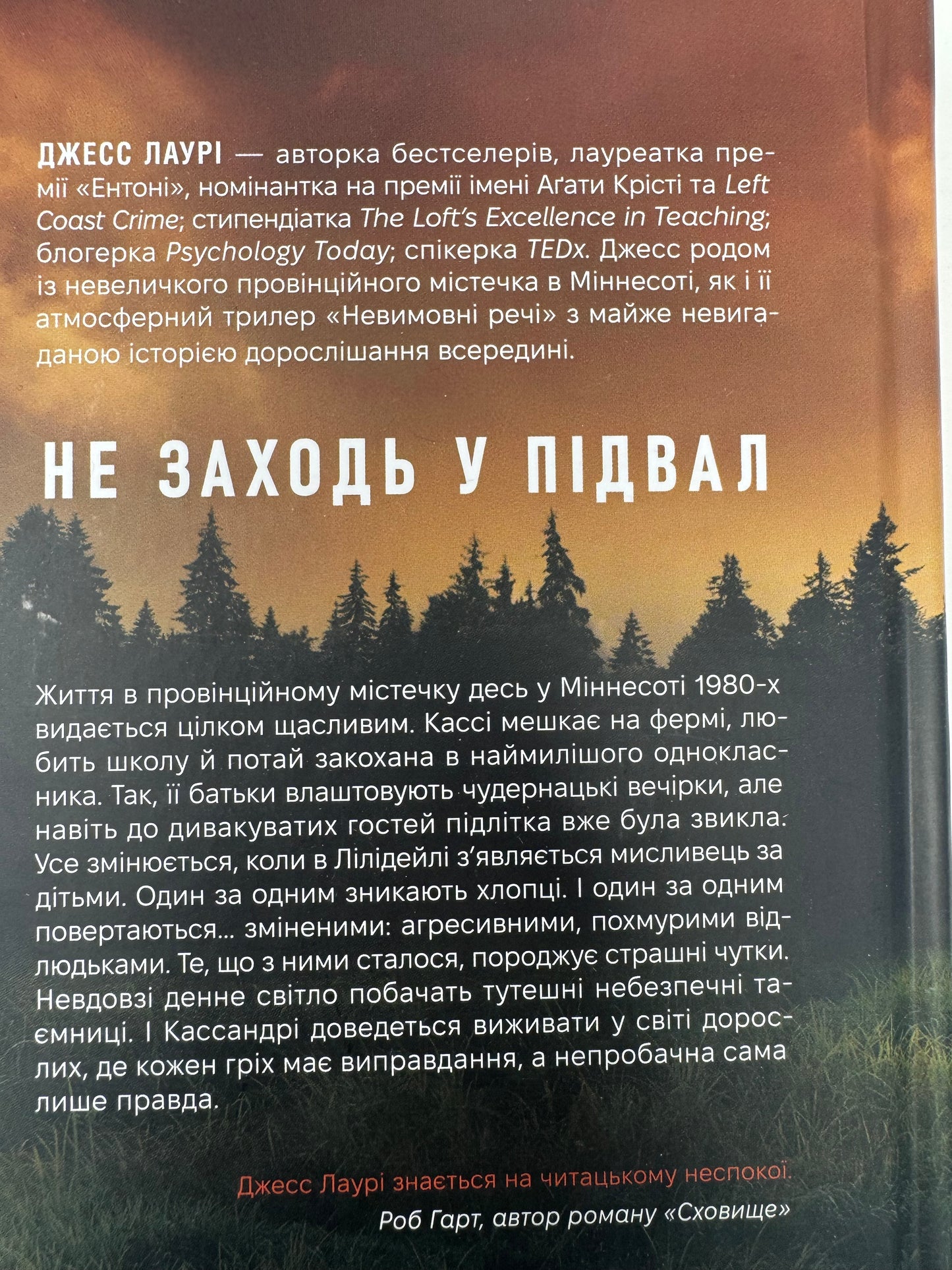Невимовні речі. Джесс Лаурі / Світові трилери купити переклад в США
