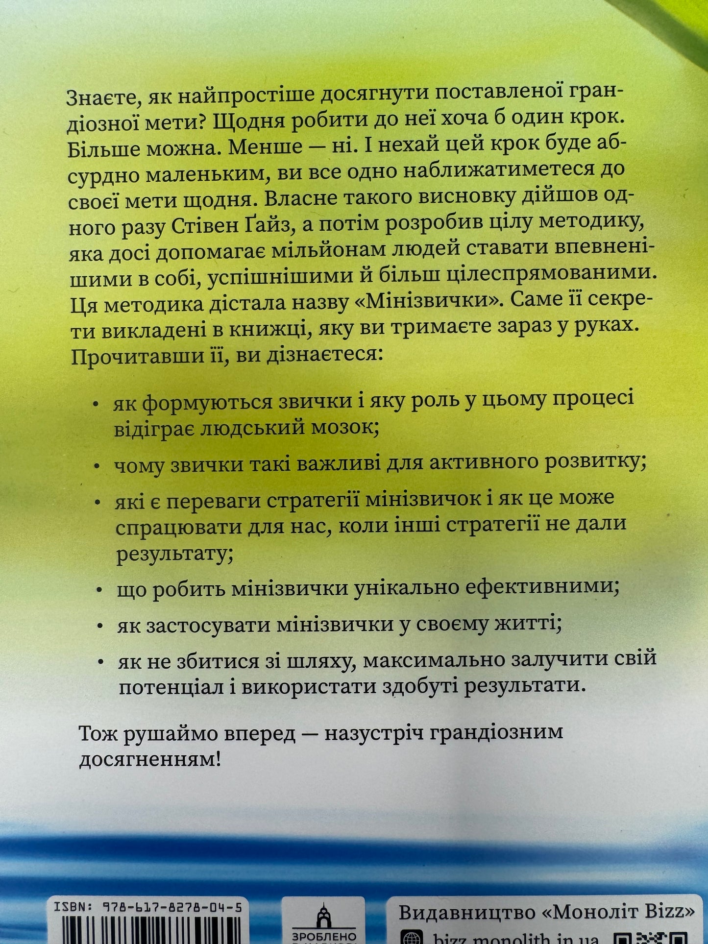 Мінізвички. Маленькі кроки до значних здобутків. Стівен Ґайз / Книги для саморозвитку