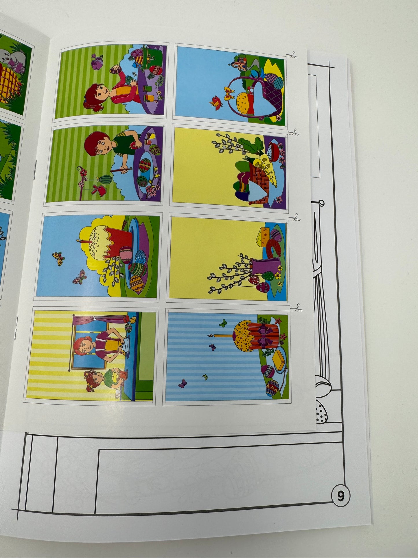 Великодні розмальовки (+наліпки) Прочитай і розмалюй / Книги для дітей до Великодня