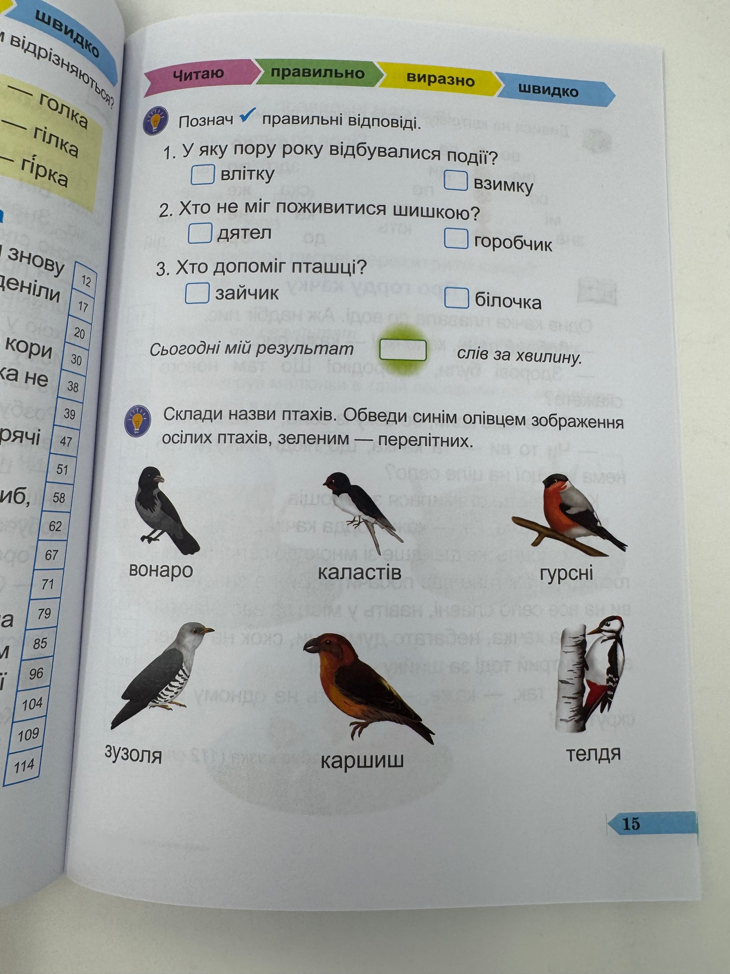 Швидкочитайлик. 1 клас. Посібник з розвитку навичок швидкочитання. Алла Савчук / Книги для навчання читанню українською