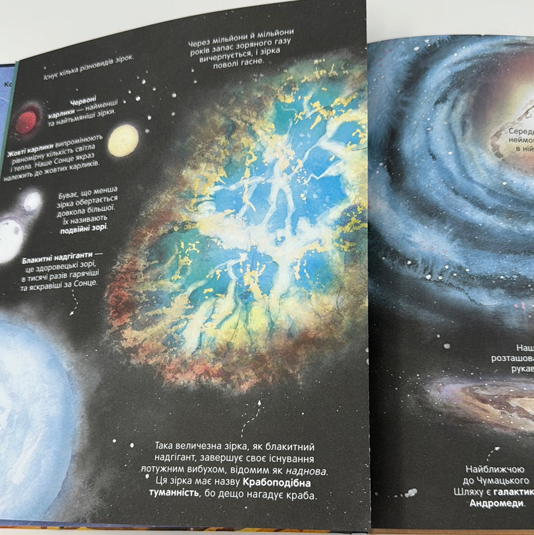 Велика книга зірок і планет з 4 велетенськими розгортками / Енциклопедії про космос для дітей