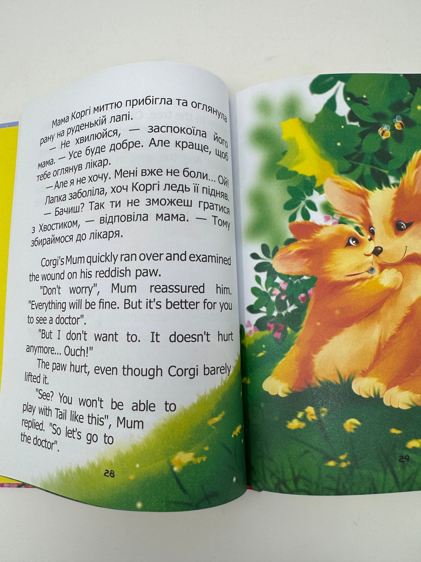 Малюк Коргі йде до школи. Little Corgi goes to school. Книжка-білінгва. Наталія Пашинська / Книги білінгви для дітей купити в США