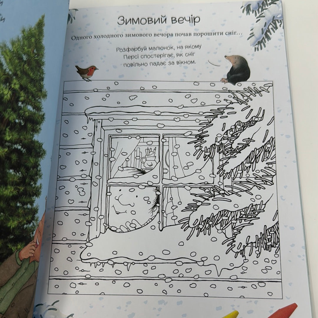 Однієї сніжної ночі. Книга активностей. Історії парку Персі / Зимові книги для дітей для дозвілля