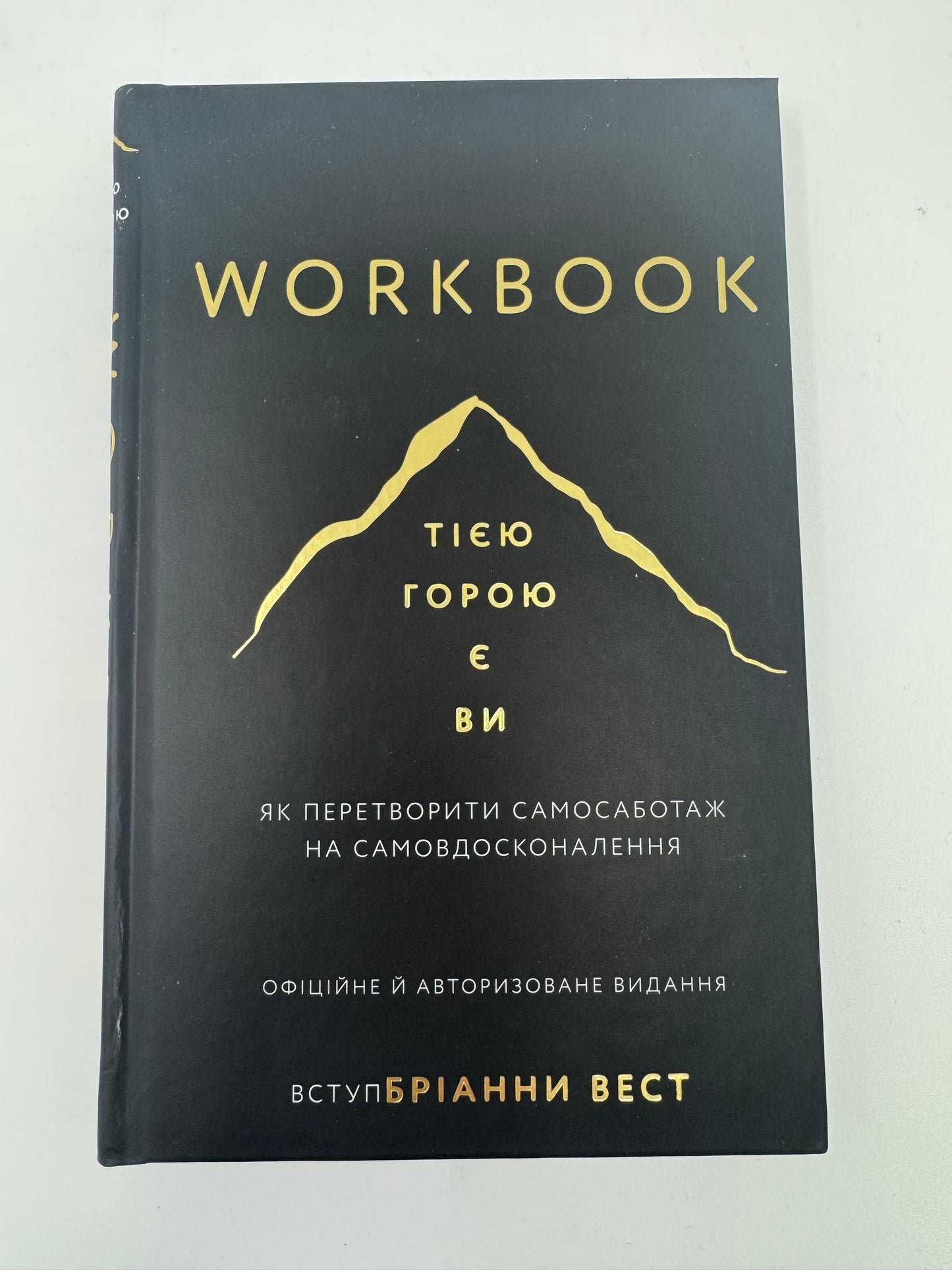 Workbook. Тією горою є ви. Як перетворити самосаботаж на самовдосконалення. Бріанна Вест / Книги для самопізнання