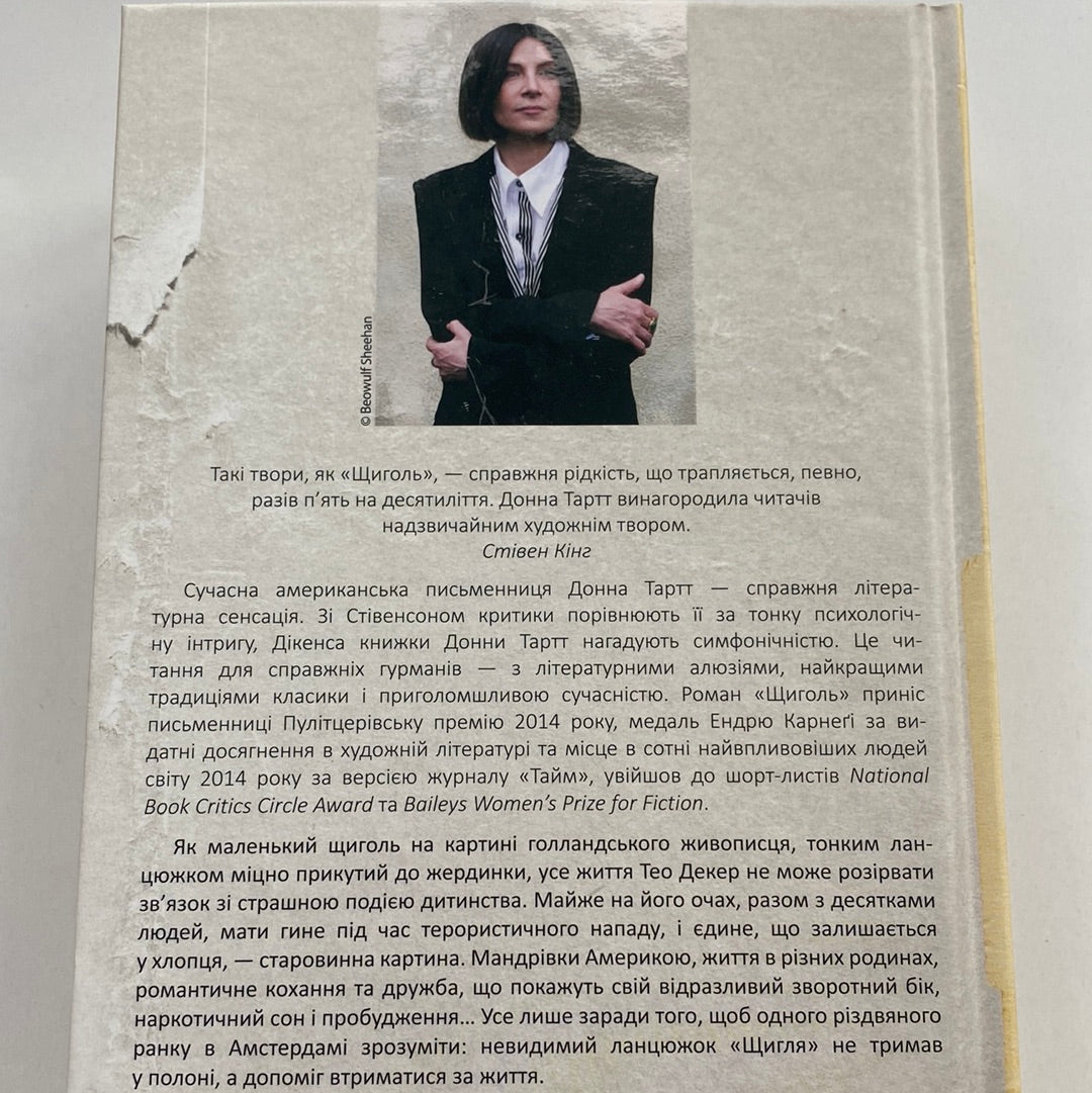 Щиголь. Донна Тартт / Лауреати Пулітцерівської премії українською в США