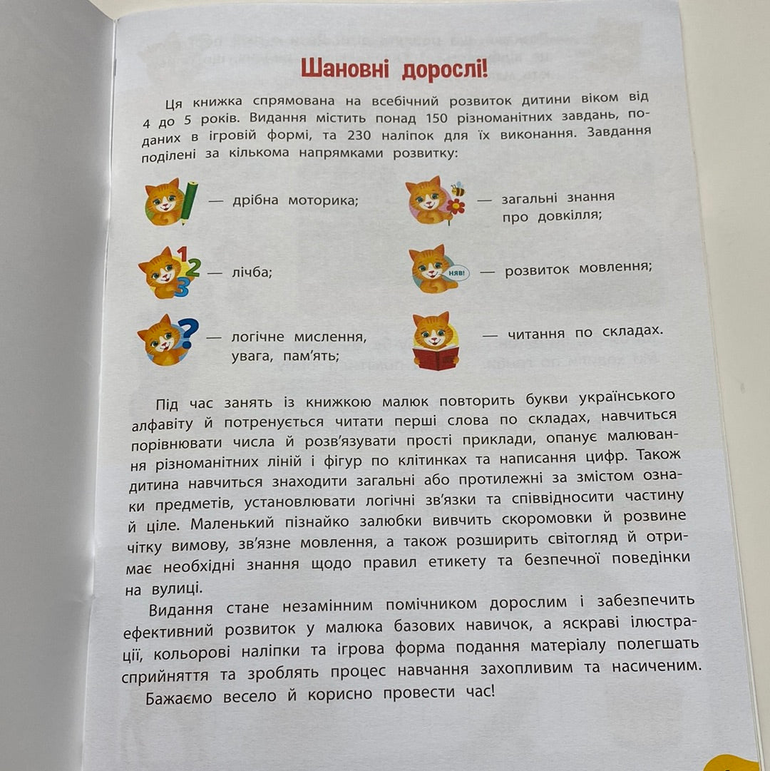 Річний курс завдань та вправ. 4-5 років / Книги для навчання та розвитку дітей в США