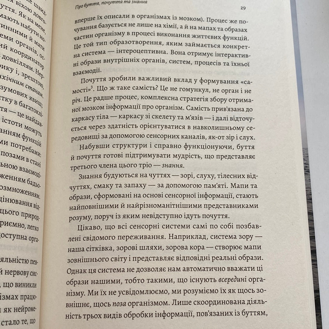 Почуття і знання. Шлях до свідомого розуму. Антоніо Дамасіо / Книги з самопізнання