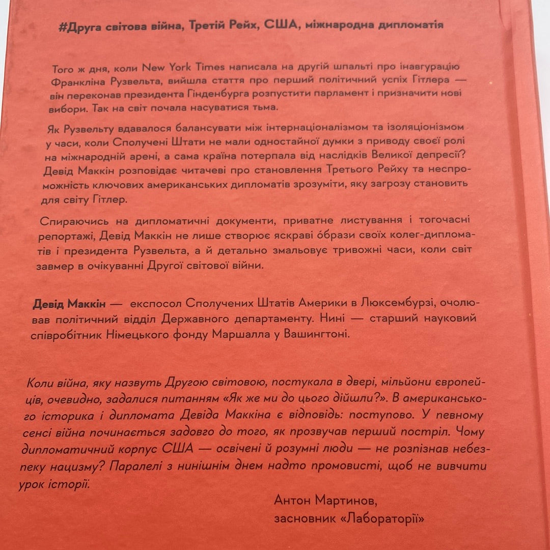 І сталася тьма. Рузвельт, Гітлер і західна дипломатія напередодні війни. Девід Маккін / Книги зі світової історії українською в США