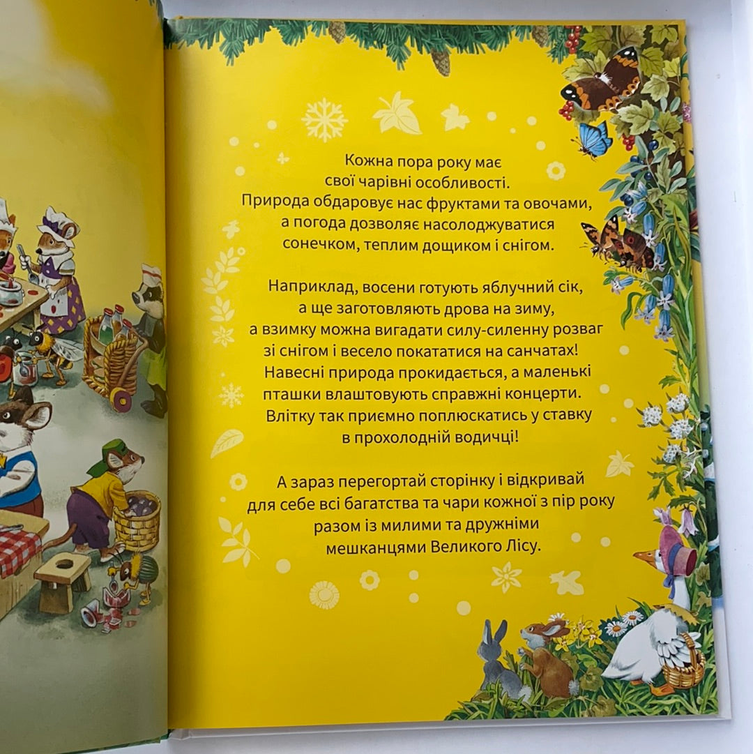 Велика книжка про пори року. АННА КАЗАЛІС / Ukrainian book for kids. Дитячі книги в США