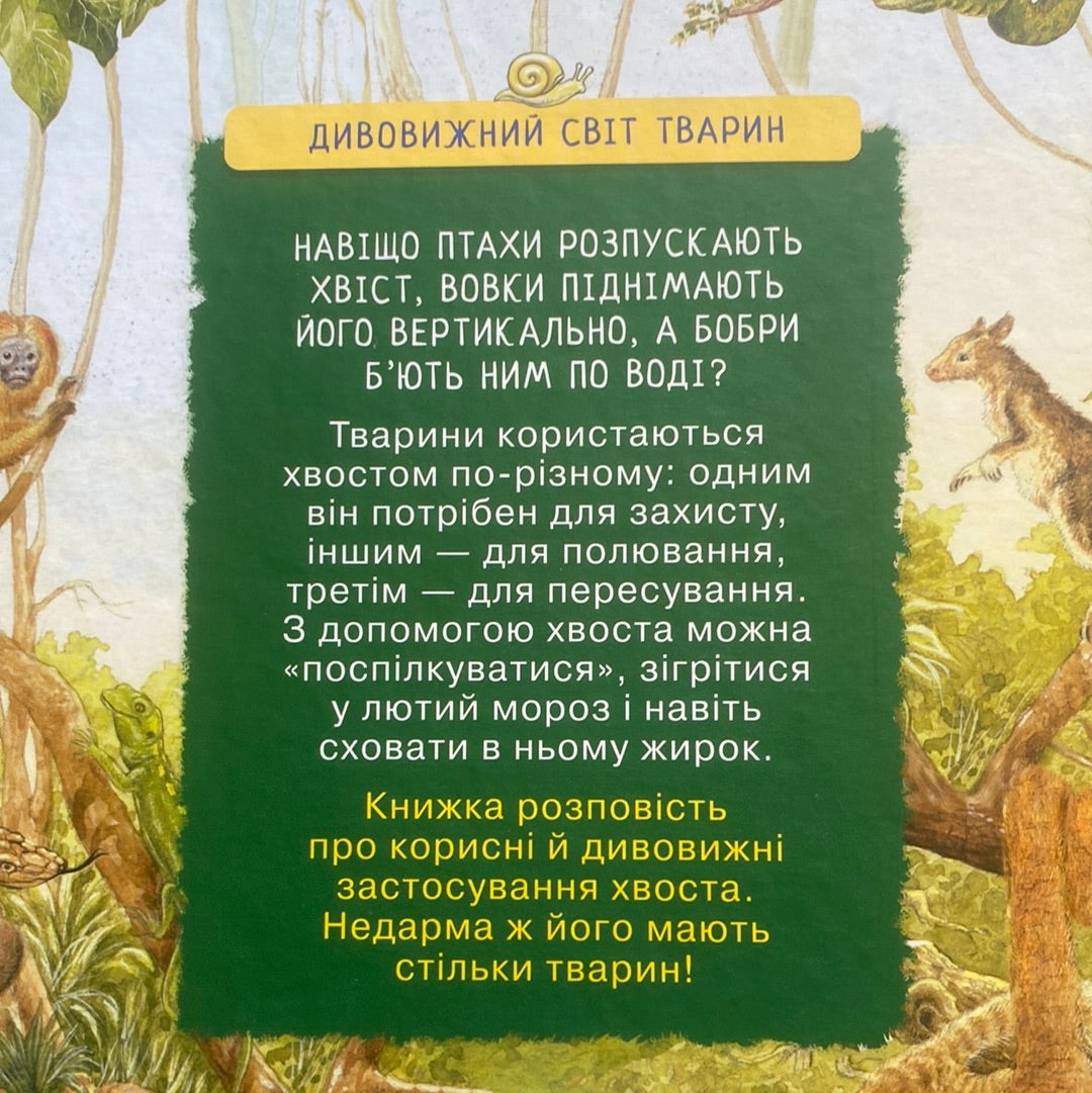 Навіщо тваринам хвіст? Дивовижний світ тварин / Пізнавальні книги для дітей