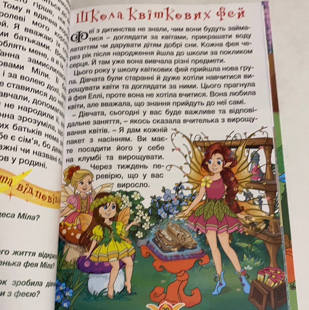 Принцеси та феї. Казки. Навчайся - розважайся / Книги українською про принцес