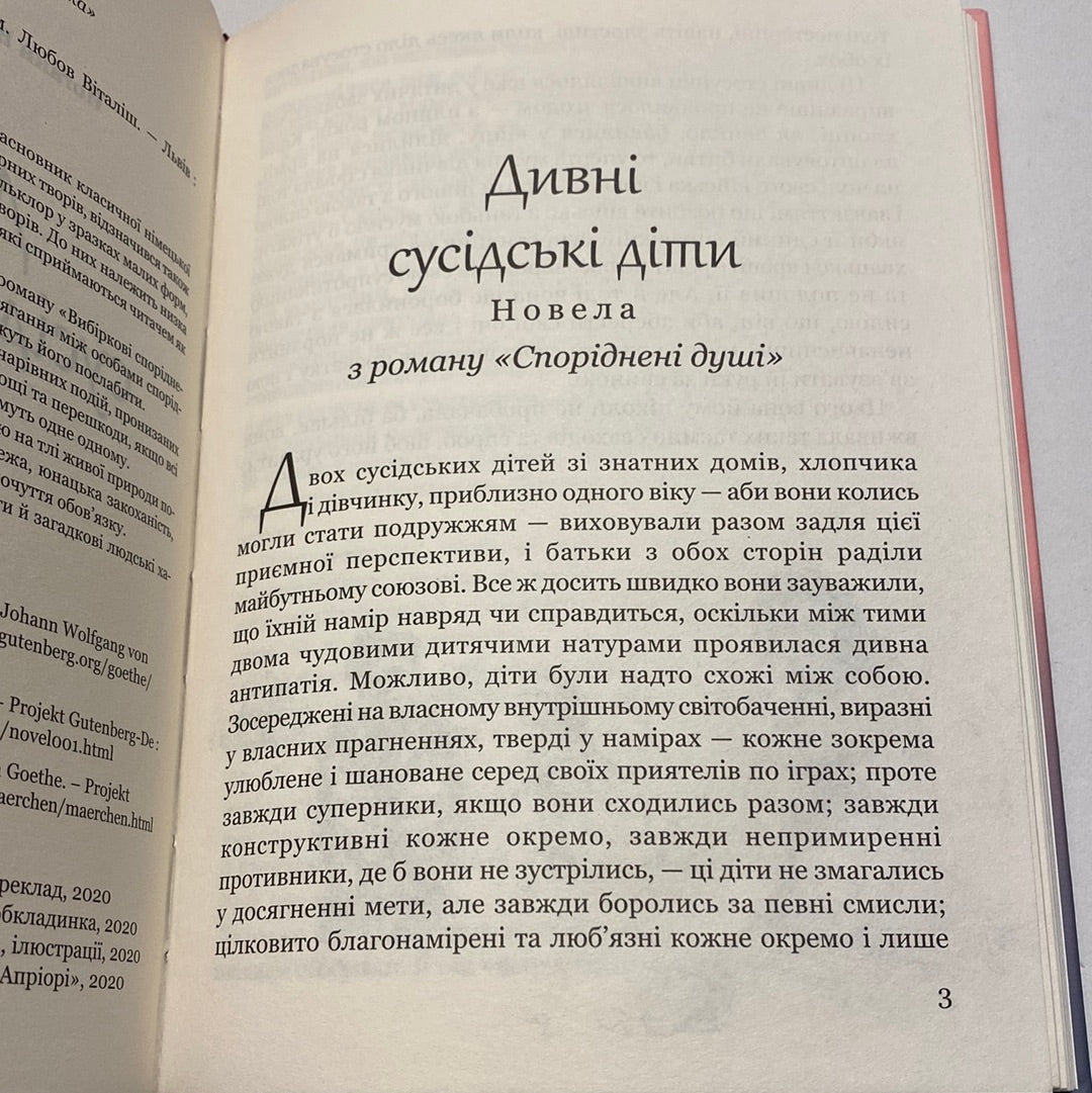 Дивні сусідські діти. Йоганн Вольфганг фон Гете / Світова класика українською в США